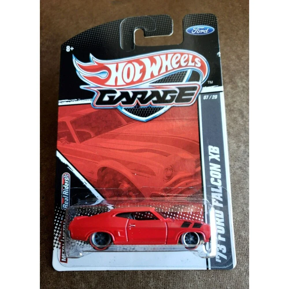 2011 Hot Wheels GARAGE SERIES FORD '73 FORD FALCON XB Red #7/20 REAL RIDERS 10SP